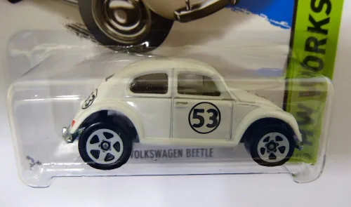 Vista 3 de Hot Wheels 2014, Volkswagen Beetle. Herbie The Love Bug. Taller HW 191/250. Escala 1:64.