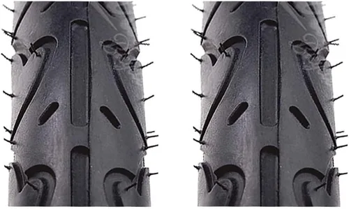 Vista 2 de Sunlite Freestyle PC Entry Level Durable BMX Dirt Road - Par de neumáticos de 16 x 1.75, color negro