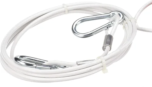 Vista 2 de Seachoice Arnés de remolque con cable de acero de 12 pies, cable de 1/4 pulgadas de diámetro, capacidad de remolque de 1,500 libras