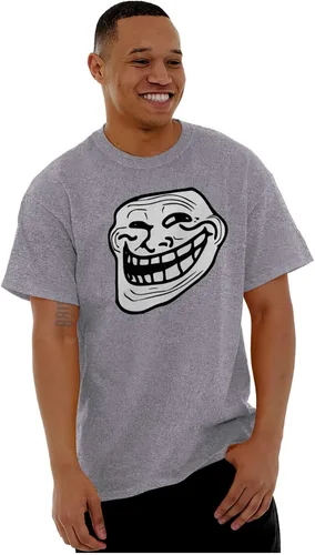 Vista 4 de Camiseta Troll Face Original Meme Smile Mad Graphic para hombre o mujer