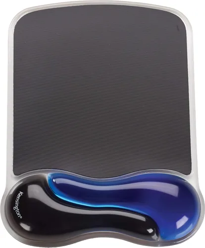Vista 8 de Kensington Duo Gel Wave Mouse Pad y reposamuñecas (K62413WW) Negro Amortiguación de gel con contorno ondulado, tamaño mediano, base