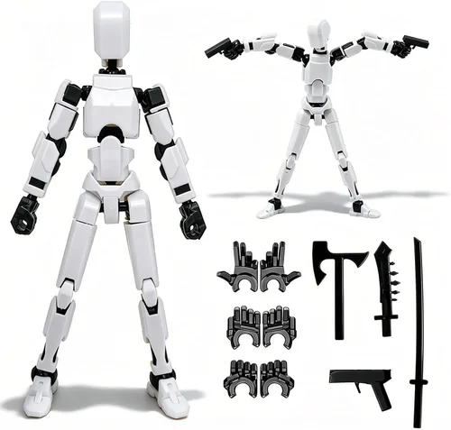Vista 9 de Feetcant Titan 13 Figura de Acción, 2025 Nuevo Robot de la Suerte 13 Figuras de Acción, Figuras de Acción Impresas en 3D para Niños (5 piezas)