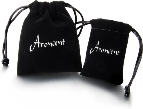 Vista 7 de Aroncent - Pulsera de piel trenzada punk para hombre
