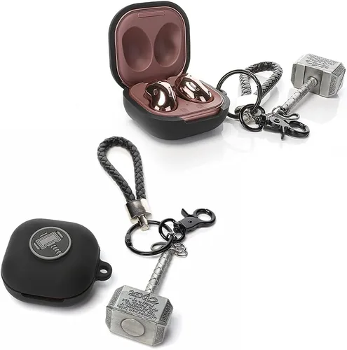 Vista 3 de Funda para Samsung Galaxy Buds FE(2023) / Buds2 Pro (2022) / Buds 2 (2021) / Buds Pro (2021) / Buds Live (2020) auriculares con cordón para muñeca