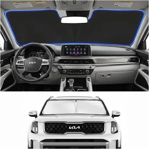 Vista 42 de Parasol para parabrisas para BMW X1 E84 2016-2024 2025, accesorios – Cubierta de parasol para parabrisas de ventana delantera, ajuste personalizado