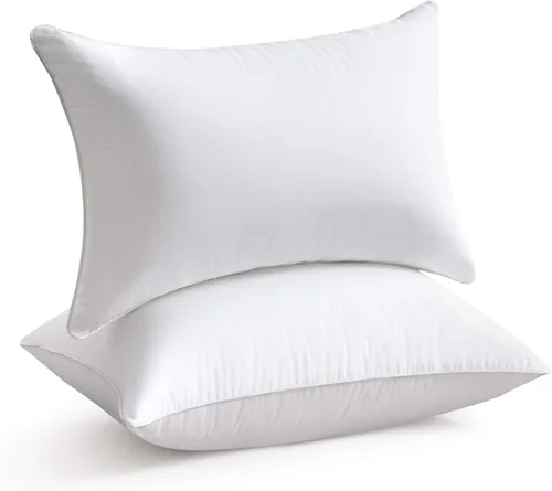 Vista 9 de Oubonun Paquete de 2 rellenos de almohada lumbar de 12 x 20 pulgadas, 100% algodón, transpirable, funda rectangular de cojín cuadrado, cojines
