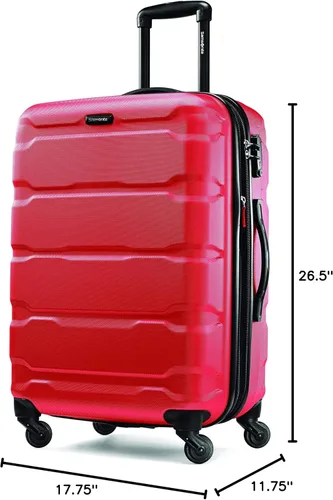 Vista 201 de Samsonite Omni PC - Maleta extensible rígida, Negro