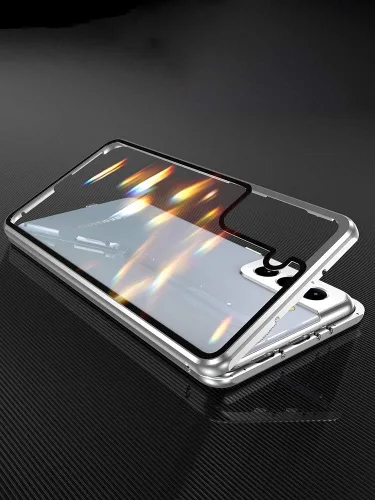 Vista 2 de Protector de pantalla para Galaxy S21 Ultra de 6,8 pulgadas de vidrio templado de doble cara incorporado protector de pantalla a prueba de golpes