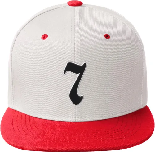 Vista 428 de Daxton Gorra clásica con visera de billete plano con letras del alfabeto inglés antiguo de la A a la Z