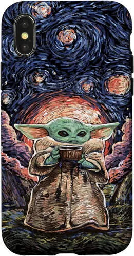 Vista 5 de Star Wars: The Mandalorian The Child Starry Night Style - Carcasa para iPhone 17