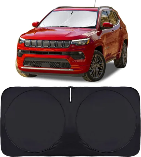 Vista 128 de Parasol para parabrisas de ajuste personalizado, cubierta para ventana delantera, visera plegable 210T, protector que bloquea los rayos ultravioleta