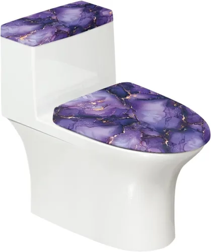 Vista 7 de Cubierta de asiento de inodoro con estampado de cebra, cubierta de tapa de tanque de inodoro ovalada negra, alargada, redonda, repuesto