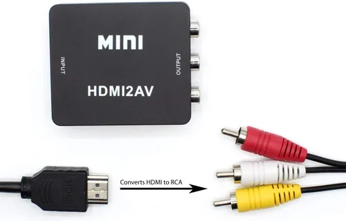 Vista 4 de THE CIMPLE CO - Kit convertidor HDMI a RCA para audio/video - Adaptador digital a analógico - Solo se convierte abajo, no funciona en reversa