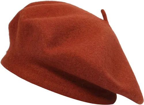 Vista 130 de ZLYC - Boina francesa de lana unicolor para mujeres y niñas
