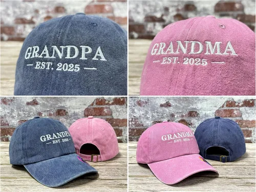 Vista 65 de Hepandy Mr Mrs Mom Dad Captain First Mate Mama and Mini Sombreros de béisbol