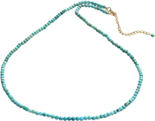 Vista 43 de Gempires - Collar de cuentas de piedras naturales hechas a mano, joyería de cristal hipoalergénica de 20 pulgadas, chapado en oro, joyería de moda