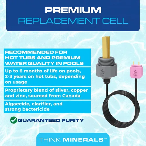 Vista 3 de Electrodos de celda de repuesto ClearBlue Ionizer Premium - Pieza original del fabricante CBI-Cell-PSL