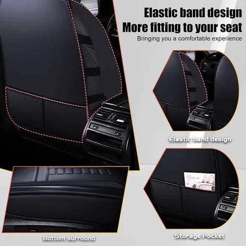 Vista 3 de Funda de asiento de coche impermeable para Chevrolet Chevy Silverado 1500 2007, accesorios de funda de asiento automotriz antideslizante