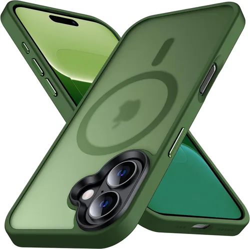 Vista 20 de Anqrp Funda magnética a prueba de golpes para iPhone 12 Pro Max, [compatible con MagSafe] [probada contra caídas de grado militar] Funda delgada