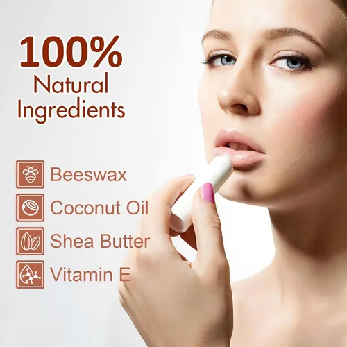 Vista 6 de VISRIE Paquete de 60 Bálsamos Labiales Sin Etiquetar, Bálsamo Labial Natural a Granel Tubo en Blanco, Bálsamos Labiales Personalizados