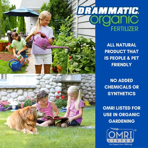 Vista 4 de Dramm Drammatic® Organic™ Fertilizante original 2-4-1, fertilizante líquido hidrolizado para pescado, para verduras, flores y frutas, 1 galón