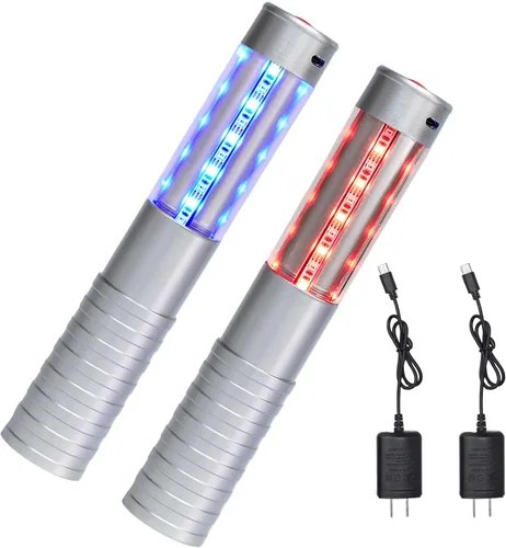 Vista 13 de Luces LED estroboscópicas para botella de servicio para niña, baton, reutilizable, recargable, servicio LED, champán, 2 piezas para bar, club