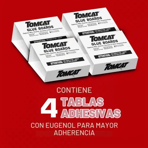 Vista 3 de Tomcat Tablas de pegamento con Eugenol para mayor adherencia, 4 trampas