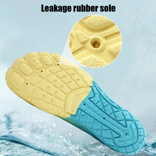 Vista 4 de Zapatos de agua para hombre y mujer, zapatos de playa, calcetines acuáticos, zapatos descalzos de secado rápido, zapatos de natación ligeros