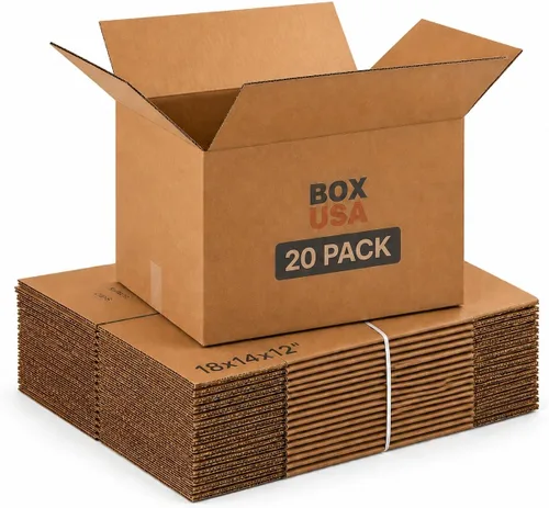 Vista 9 de BOX USA Cajas de cartón corrugado de 12 x 9 x 8, pequeñas de 12 pulgadas de largo x 9 pulgadas de ancho x 8 pulgadas de alto, paquete de 25 Envío