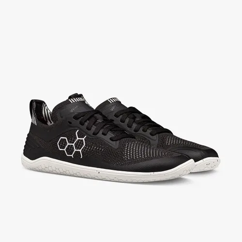 Vista 4 de Vivobarefoot Geo Racer Knit, tenis veganos ultraligeros para mujer con suela descalza