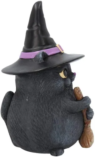 Vista 6 de Nemesis Now Figura de gato negro de la suerte, 6.3 in, resina