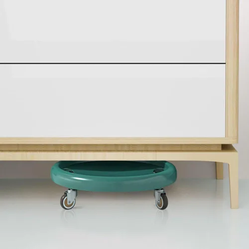 Vista 8 de Rueda de rodillo abdominal, equipo de ejercicio abdominal con rodilleras, tabla de rueda abdominal multifuncional para mujer, rotación de 360°