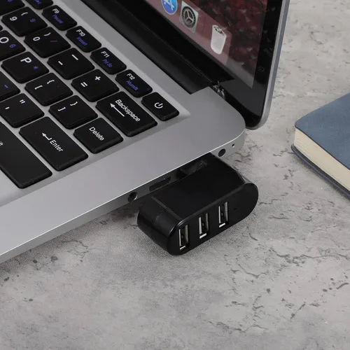 Vista 6 de Paquete de 2 concentradores USB de 3 puertos [rotación de 90°/180° grados] Divisor USB, expansor USB, adaptador divisor USB multipuerto con 3