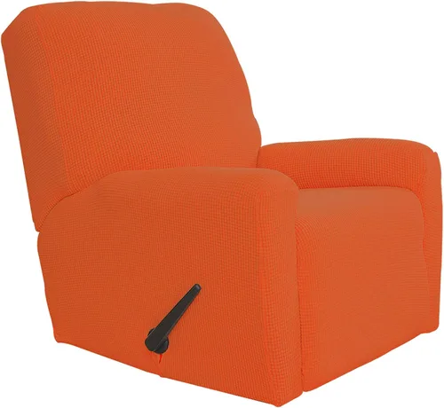 Vista 33 de Easy-Going Funda Elástica para Sofá Reclinable Cobertor de Sofá 4 Piezas Protector de Muebles Sofá Suave con Fondo Elástico Poliéster Spandex Tela