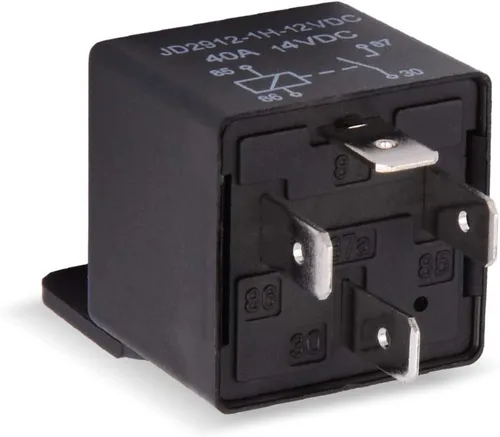 Vista 6 de EHDIS Relé de coche 4 pines 12v 40amp Spst Modelo: JD2912-1H-12VDC 40A 14VDC, interruptores y arrancadores automáticos, paquete de 2
