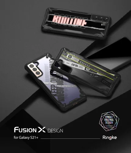 Vista 9 de Ringke Diseño Fusion-X compatible con Galaxy S21 Plus, diseño de carcasa resistente - Banda de boletos