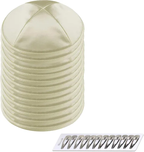 Vista 29 de Zion Judaica Deluxe Satin Kippot Bulk Packs Kippas o Kippa Individual Incluye Clips Kipa Gratis