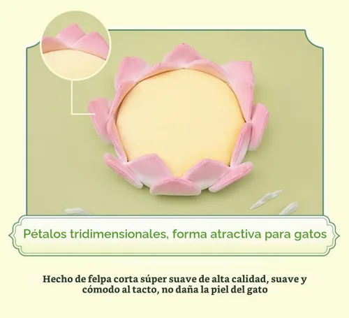Vista 4 de Colchón para gatos, lindo y cómodo, cojín multifuncional