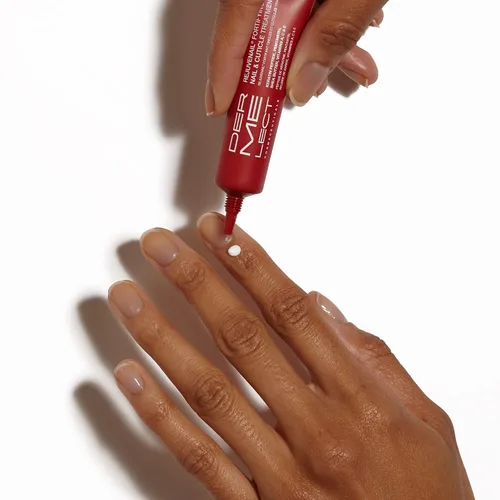 Vista 4 de Dermelect Rejuvenail - Crema fortalecedora para uñas y cutículas, crema de cuidado para cutículas secas dañadas con péptidos, manteca de karité