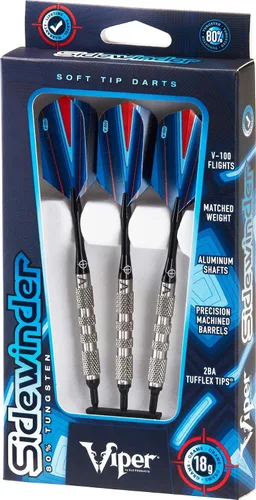 Vista 7 de Viper Sidewinder 80% tungsteno Dardos de punta suave, 18 gramos