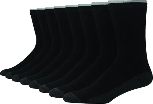 Vista 21 de Hanes Calcetines acolchados Max para hombre, absorben la humedad con control de olores, paquete múltiple