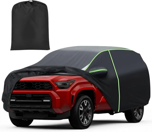 Vista 47 de Mixsuper Liner Funda para coche para BMW X3 2003-2026, 7 capas, funda impermeable para coche, accesorios para X3 con puerta con cremallera, tiras