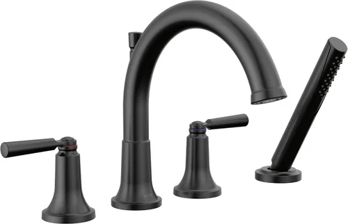 Vista 7 de Delta Saylor T4735-CZ - Grifo de bañera con ducha de mano, bronce champán T4735-CZ (válvula no incluida)