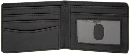 Vista 7 de Buckle-Down Billetera de DC Comics para hombre, plegable, con logotipo de Batman Tech Action Pose Bat amarillo, negro y blanco, cuero vegano, 4.0 x