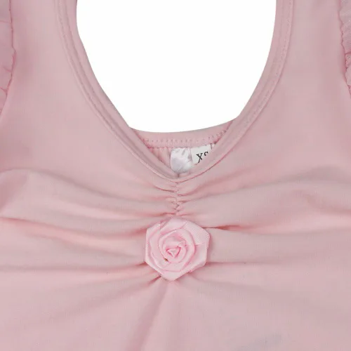 Vista 3 de FEESHOW Vestido de gimnasia con volantes y manga para niños y niñas
