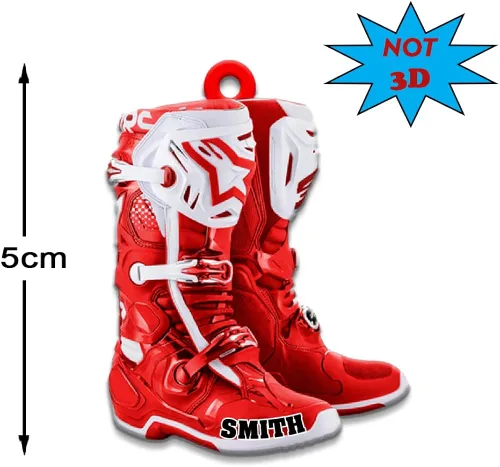 Vista 5 de Llavero personalizado de motocross, regalo de motocross, llavero personalizado para motocross, mejor regalo de motocross