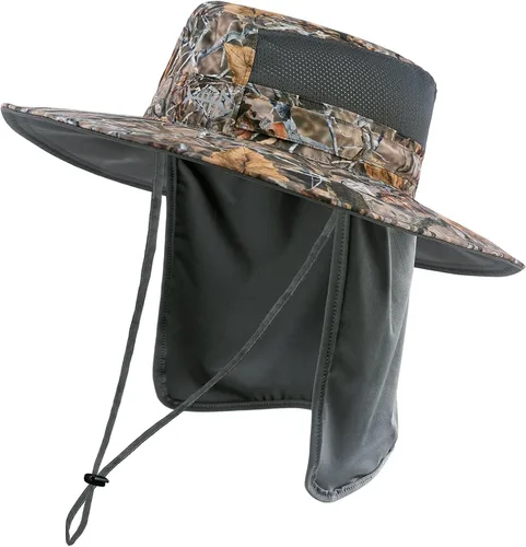 Vista 34 de BASSDASH Sombrero de pesca solar UPF 50+ resistente al agua con solapa desmontable para el cuello