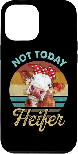 Vista 6 de iPhone 15 Vintage Not Today Heifer Cute Cow Gift For Women Men Farmer Case