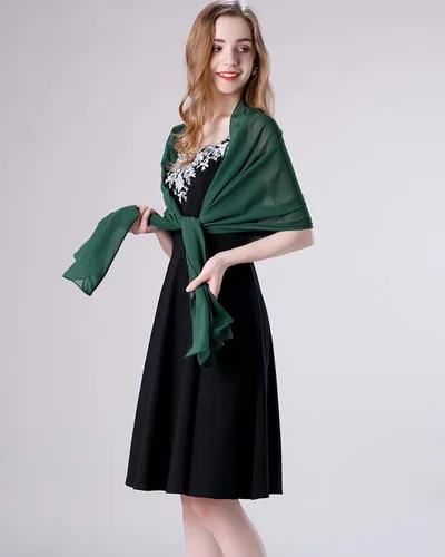 Vista 46 de Chales/mantones de gasa suave para vestidos, accesorios de mujer