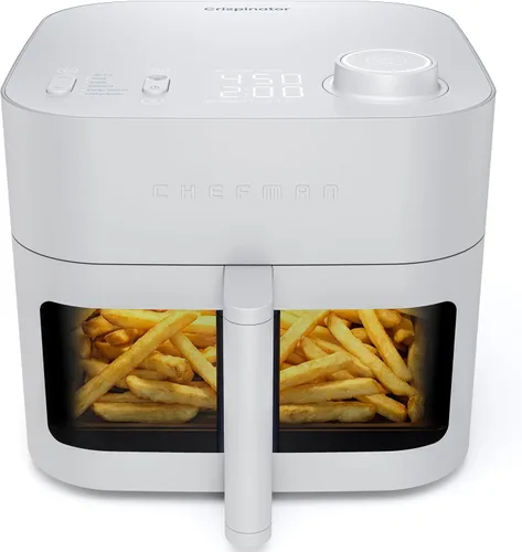 Vista 10 de Chefman Freidora de aire Crispinator 7 en 1 con capacidad de 8 cuartos de galón, temperatura máxima de 450 °F y tecnología TurboFry Pro